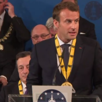 Prix Charlemagne. Une seule solution : l’action, un seul moyen : l’unité (Macron)