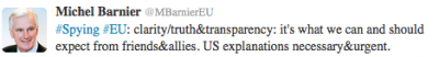 TweetBarnierSpyUs