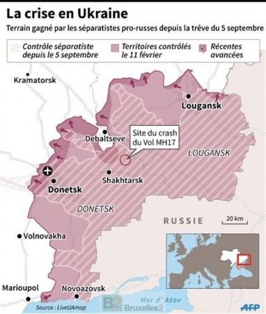 CarteUkraineAfp11Février2015