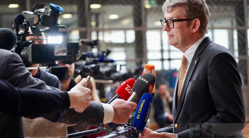 Troels Lund Poulsen au Conseil des ministres de la Défense lundi (Photo : MOD Dk)