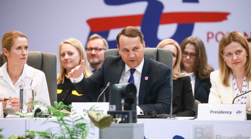 Le ministre polonais Radosław Sikorski, hôte du Gymnich, le 7 mai.