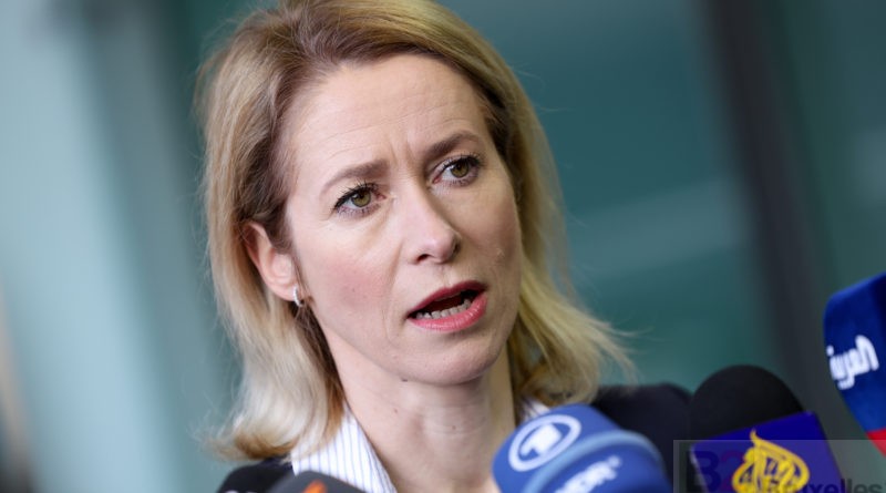 Kaja Kallas, le 14 avril 2025 à Luxembourg.