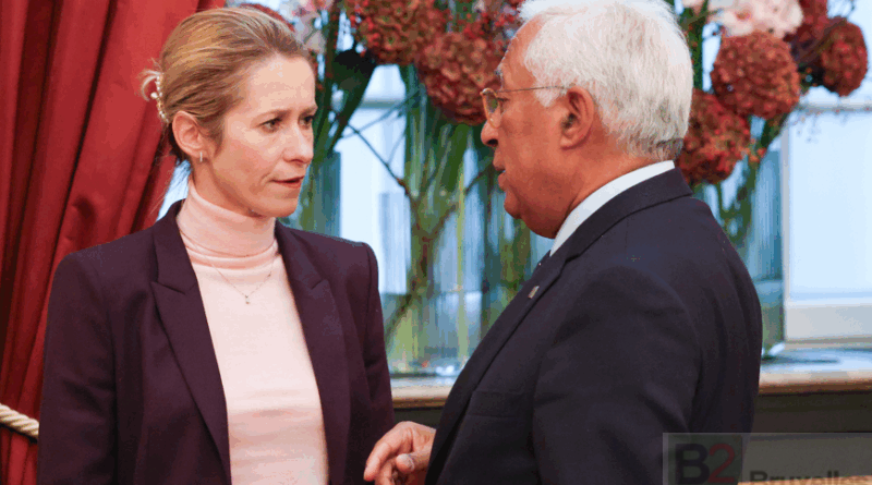 Kaja Kallas et António Costa, le 1er octobre à Copenhague. (Consilium)