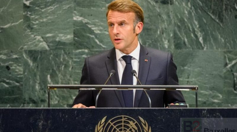 Emmanuel Macron à l'ONU, le 22 septembre 2025 (UN / Loey Felipe)