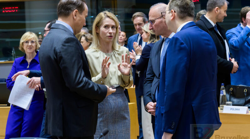 Kaja Kallas entourée de ministres, jeudi 20 novembre. (Consilium)